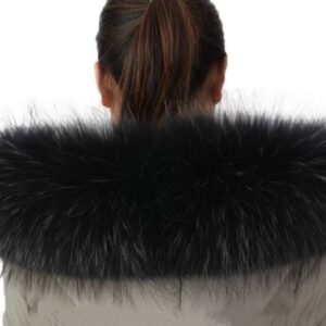 Obszycie futrzane do kaptura z jenota naturalnego długość 90 cm