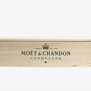 Drewniana skrzynia- pudełko na szampana  Moët & Chandon