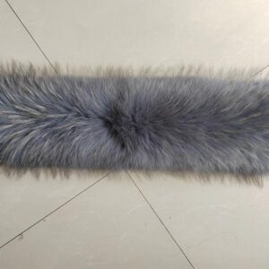 Obszycie do kaptura z jenota 60 x 22 cm szarość